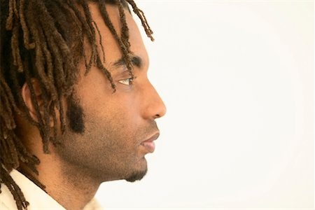 plaited hair for men - Profile of Man Stock Photo - Rights-Managed, Code: 700-00349989