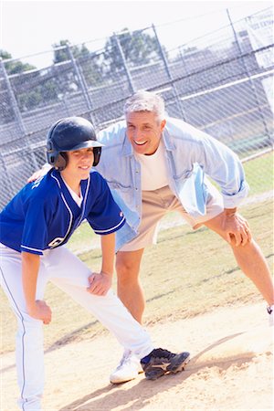 simsearch:700-00097991,k - Boy with Coach on Baseball Diamond Stock Photo - Rights-Managed, Code: 700-00342056