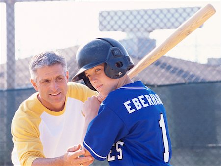simsearch:700-00097991,k - Man Coaching Boy with Batting Stock Photo - Rights-Managed, Code: 700-00342059