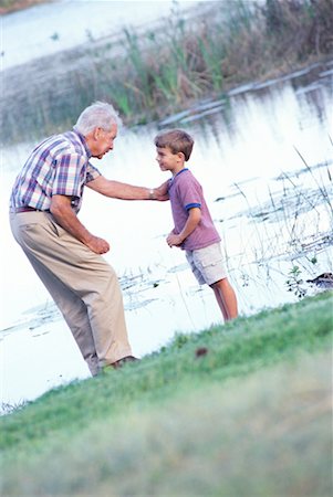 simsearch:700-00361698,k - Grandfather Talking to Grandson Stock Photo - Rights-Managed, Code: 700-00342085