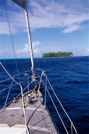 Tahaa Viewed from Sailboat, French Polynesia Stock Photo - Rights-Managed, Code: 700-00343464