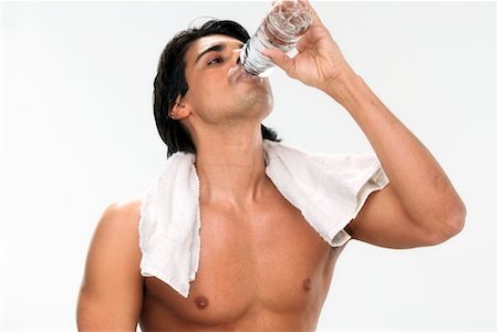 simsearch:700-00350110,k - Man Drinking Bottled Water Stock Photo - Rights-Managed, Code: 700-00350118