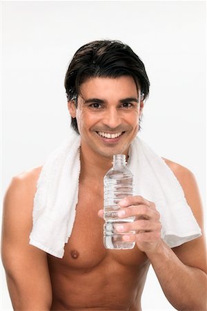 simsearch:700-00350110,k - Man Drinking Bottled Water Stock Photo - Rights-Managed, Code: 700-00350119