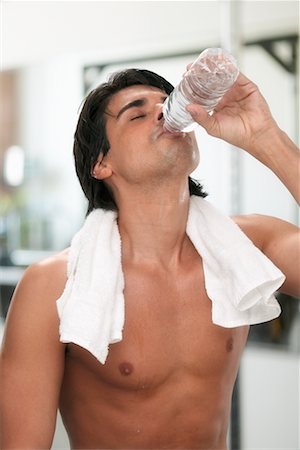 simsearch:700-00350110,k - Man in Gym with Water Bottle Stock Photo - Rights-Managed, Code: 700-00350124