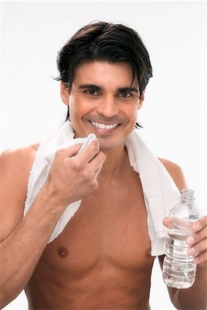 simsearch:700-00350110,k - Man Drinking Bottled Water Stock Photo - Rights-Managed, Code: 700-00350120