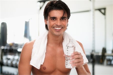simsearch:700-00350110,k - Man in Gym with Water Bottle Stock Photo - Rights-Managed, Code: 700-00350123