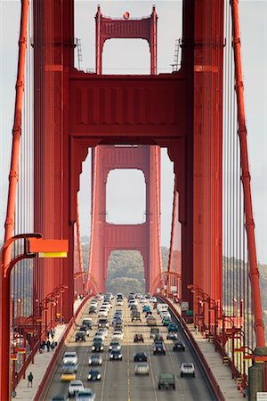 simsearch:700-00650042,k - Traffic on Golden Gate Bridge San Francisco, California, USA Stock Photo - Rights-Managed, Code: 700-00350369