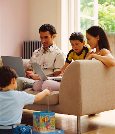 simsearch:700-00364230,k - Family Relaxing in Living Room Stock Photo - Rights-Managed, Code: 700-00364264