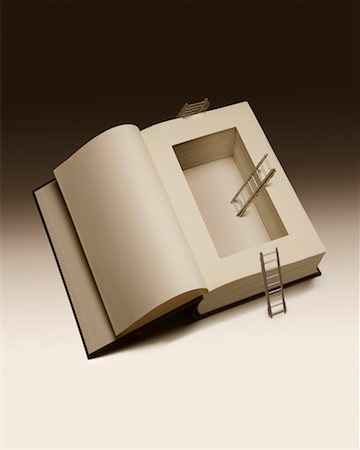 Book with Secret Compartment and Ladders Foto de stock - Con derechos protegidos, Código: 700-00364366