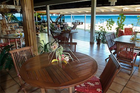 Restaurant Marina Iti, Tahaa, French Polynesia Stock Photo - Rights-Managed, Code: 700-00365618