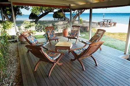 Restaurant Marina Iti, Tahaa, French Polynesia Stock Photo - Rights-Managed, Code: 700-00365619