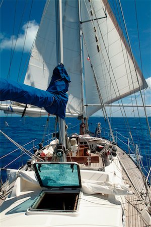 Sailboat, Tahaa, French Polynesia Stock Photo - Rights-Managed, Code: 700-00365634