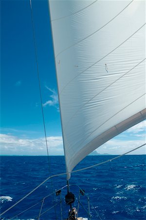 Sail, Tahaa, French Polynesia Stock Photo - Rights-Managed, Code: 700-00365637