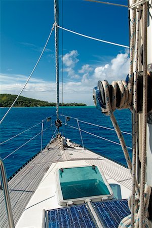 Sailboat, Tahaa, French Polynesia Stock Photo - Rights-Managed, Code: 700-00365633