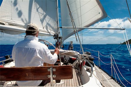 sail (fabric for transmitting wind) - Tahaa, French Polynesia Stock Photo - Rights-Managed, Code: 700-00365641