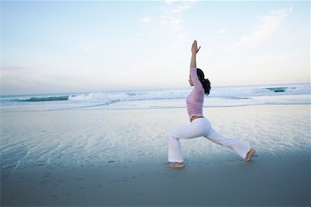 simsearch:700-00453545,k - Woman Doing Yoga on Beach Stock Photo - Rights-Managed, Code: 700-00366174