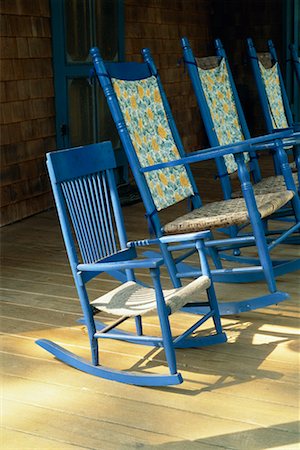 simsearch:700-06465761,k - Rocking Chairs on Porch Stock Photo - Rights-Managed, Code: 700-00366263
