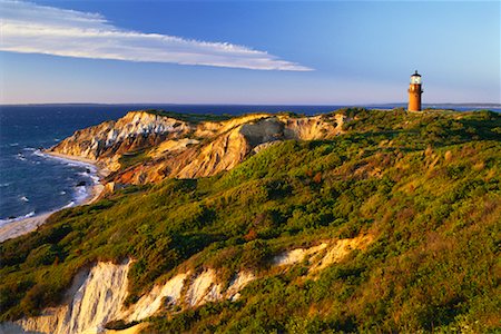 Lighthouse and Cliffs Stock Photo - Rights-Managed, Code: 700-00366316