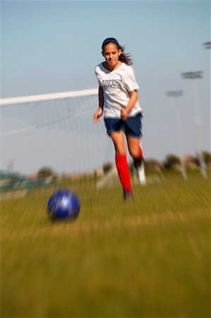 simsearch:700-00268752,k - Girl Playing Soccer Stock Photo - Rights-Managed, Code: 700-00367640