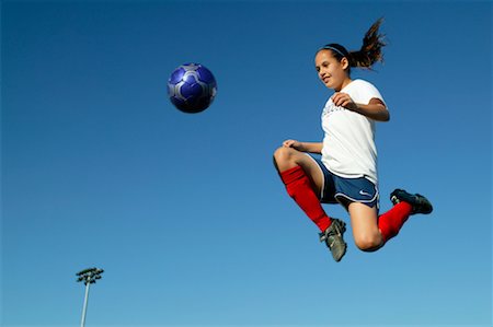 simsearch:700-00268752,k - Girl Playing Soccer Stock Photo - Rights-Managed, Code: 700-00367641