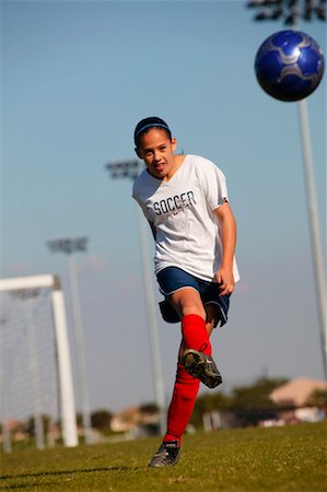 simsearch:700-00268752,k - Girl Playing Soccer Stock Photo - Rights-Managed, Code: 700-00367642