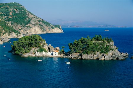 Island off Shore Parga, Greece Stock Photo - Rights-Managed, Code: 700-00367793