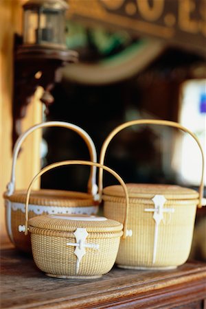 Wicker Baskets Stock Photo - Rights-Managed, Code: 700-00367914