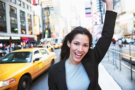 simsearch:700-00695782,k - Woman Hailing Taxi New York, New York, USA Stock Photo - Rights-Managed, Code: 700-00368157