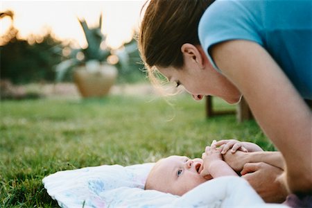 simsearch:700-00477491,k - Mother and Baby Outdoors Stock Photo - Rights-Managed, Code: 700-00361269