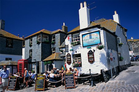 pub old fashioned - Crowded Pub Patio Saint Ives, Cornwall, England Stock Photo - Rights-Managed, Code: 700-00361764