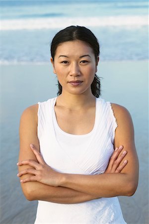 simsearch:700-00377960,k - Portrait of Woman on Beach Stock Photo - Rights-Managed, Code: 700-00377953