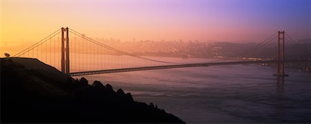 simsearch:700-00650042,k - Golden Gate Bridge at Dusk San Francisco, California USA Stock Photo - Rights-Managed, Code: 700-00378142