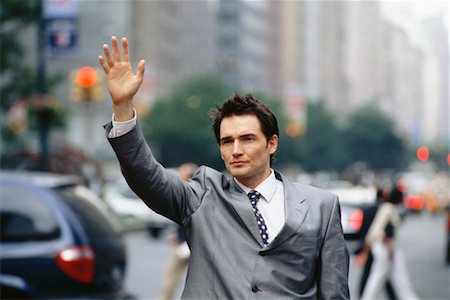 simsearch:700-00695782,k - Businessman Hailing a Taxi Park Avenue, New York City Stock Photo - Rights-Managed, Code: 700-00371976