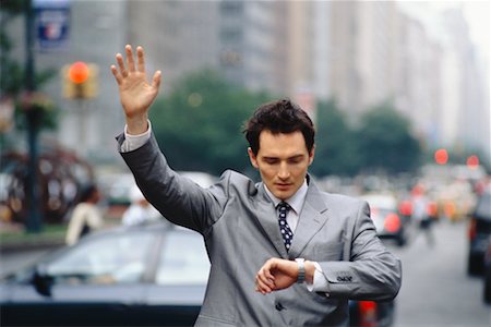 simsearch:700-00695782,k - Businessman Hailing a Taxi Park Avenue, New York City Stock Photo - Rights-Managed, Code: 700-00371977