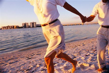 Couple Running on the Beach Stock Photo - Rights-Managed, Code: 700-00425199