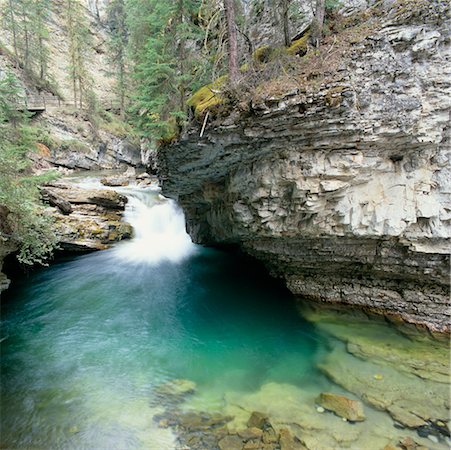 simsearch:700-00013865,k - Close Up of Stream, Johnston Canyon, Bow Valley, Banff National Park, Alberta, Canada Stock Photo - Rights-Managed, Code: 700-00425191