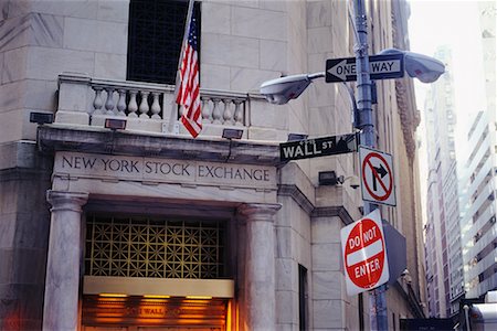 stock exchange building - Exterior of New York Stock Exchange, New York City, New York, USA Stock Photo - Rights-Managed, Code: 700-00429470