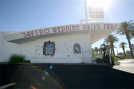 pictures of las vegas drive through wedding chapels - Wedding Drive-Thru, Las Vegas, Nevada, USA Stock Photo - Rights-Managed, Code: 700-00429762