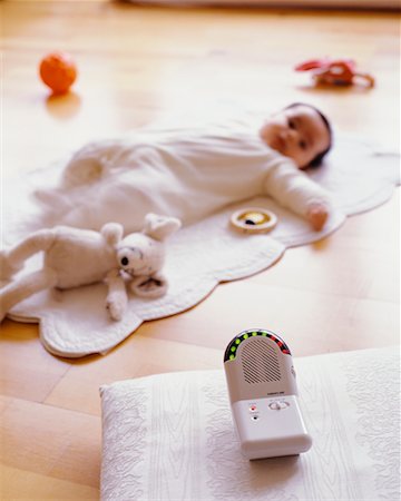 simsearch:700-00554038,k - Baby Monitor and Baby Lying Down Stock Photo - Rights-Managed, Code: 700-00438913
