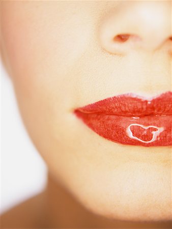 simsearch:700-00606512,k - CLose Up of Woman's Mouth, Wearing Lip Gloss Stock Photo - Rights-Managed, Code: 700-00439042