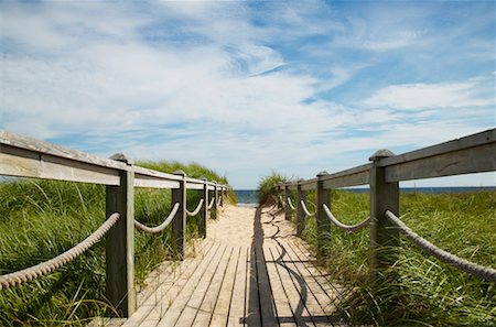 Walkway to Beach, Basin Head Provincial Park, Prince Edward Island, Canada Stock Photo - Rights-Managed, Code: 700-00430360