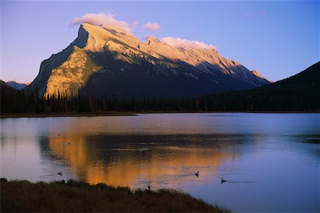 simsearch:700-00016300,k - Mountain and Lake, Mount Rundle and Vermilliion Lakes, Banff National Park, Alberta, Canada Stock Photo - Rights-Managed, Code: 700-00430569