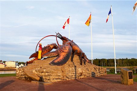 Giant Lobster Monument, Shediac, New Brunswick, Canada Stock Photo - Rights-Managed, Code: 700-00458422