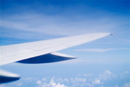 simsearch:700-01223637,k - Airplane Wing in Sky Stock Photo - Rights-Managed, Code: 700-00459651