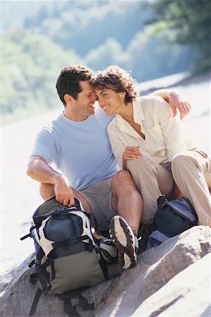 simsearch:700-00554641,k - Couple Resting During Hike Stock Photo - Rights-Managed, Code: 700-00459818