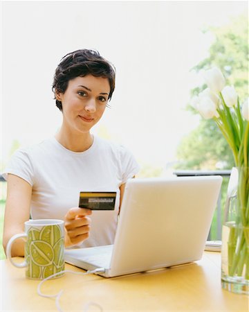 Woman Paying Bills Stock Photo - Rights-Managed, Code: 700-00452937