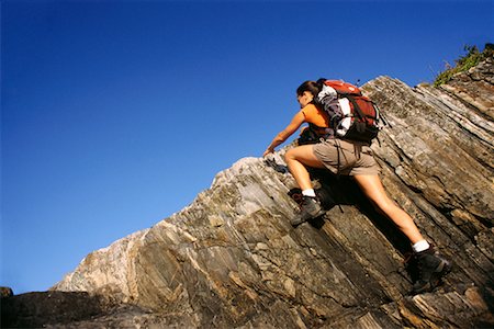 simsearch:614-07240106,k - Woman Rock Climbing Stock Photo - Rights-Managed, Code: 700-00453555