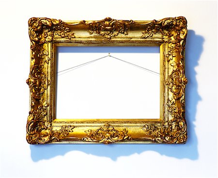 stealing (not forced entry) - Empty Picture Frame on Wall Stock Photo - Rights-Managed, Code: 700-00476873