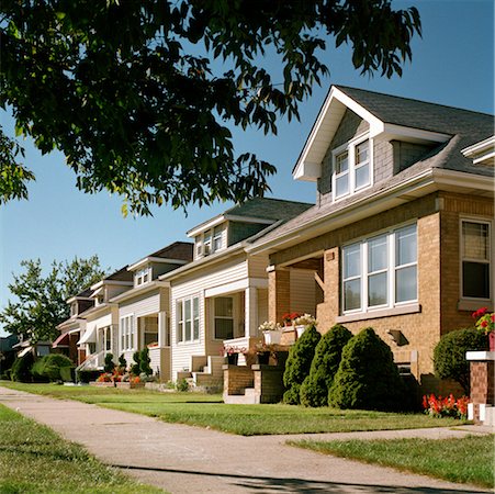 Row of Houses Stock Photo - Rights-Managed, Code: 700-00477578