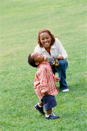 Mother and Son Outdoors Stock Photo - Rights-Managed, Code: 700-00478581